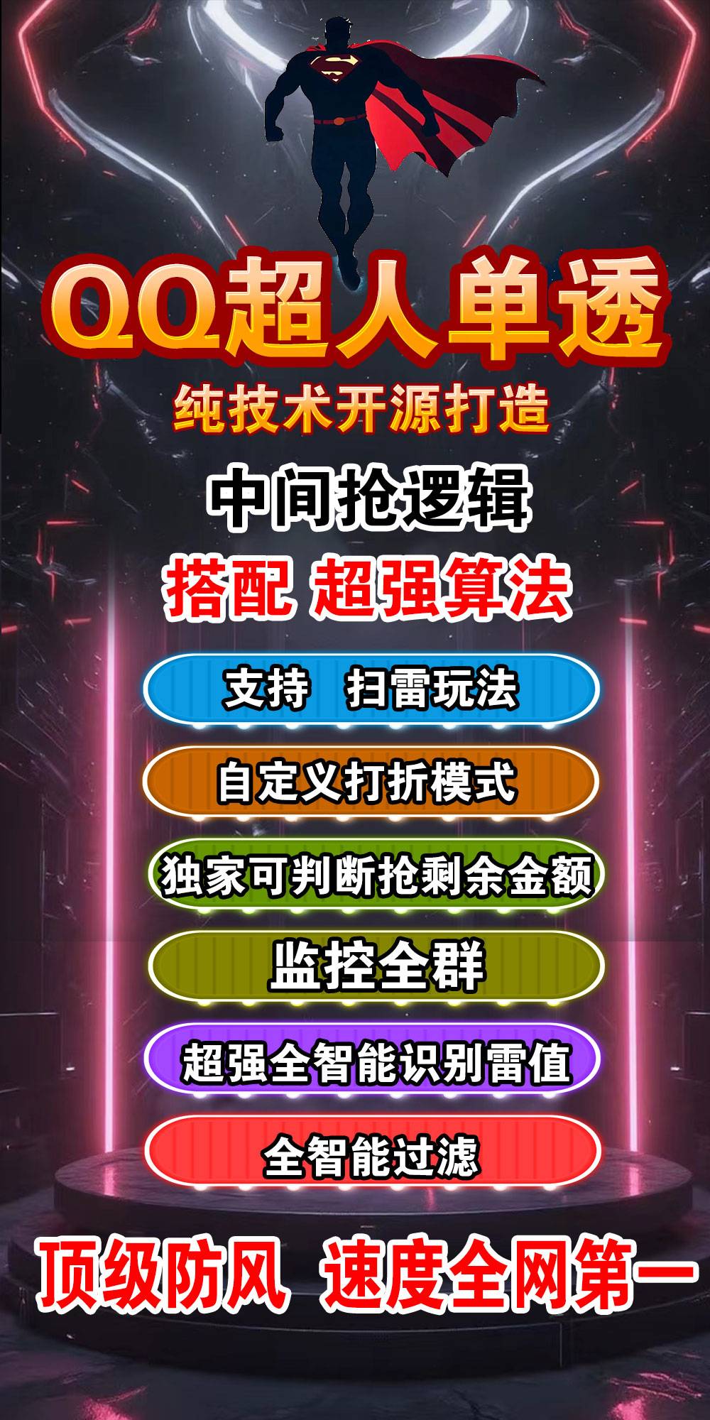 电脑QQ单号扫尾超人官网,独家支持单号无需双号,单号即可扫尾包包干